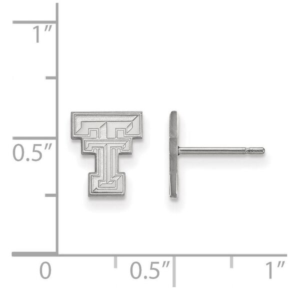 Sterling Silver Texas Tech University XS (Tiny) Post Earrings - Picture 2 of 3